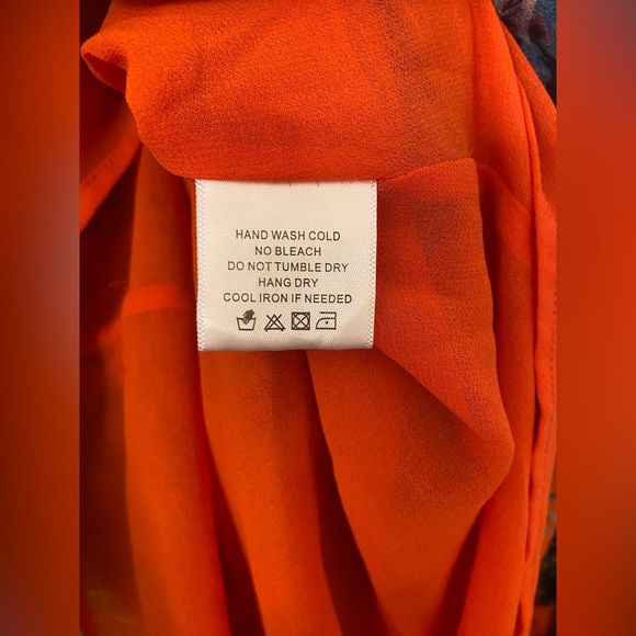 Rat & Boa Naomi Mini Dress Orange Size Medium - Picture 9 of 12